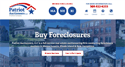 Desktop Screenshot of patriotauctioneers.com